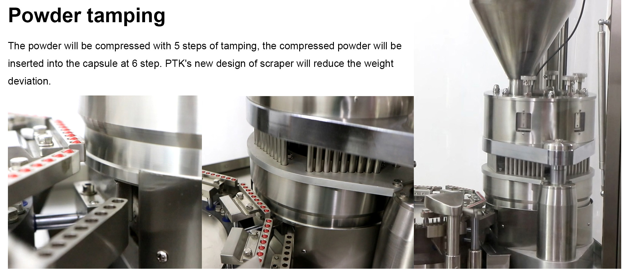 kaps&uuml;l dolum makinesi tozu sıkıştırma