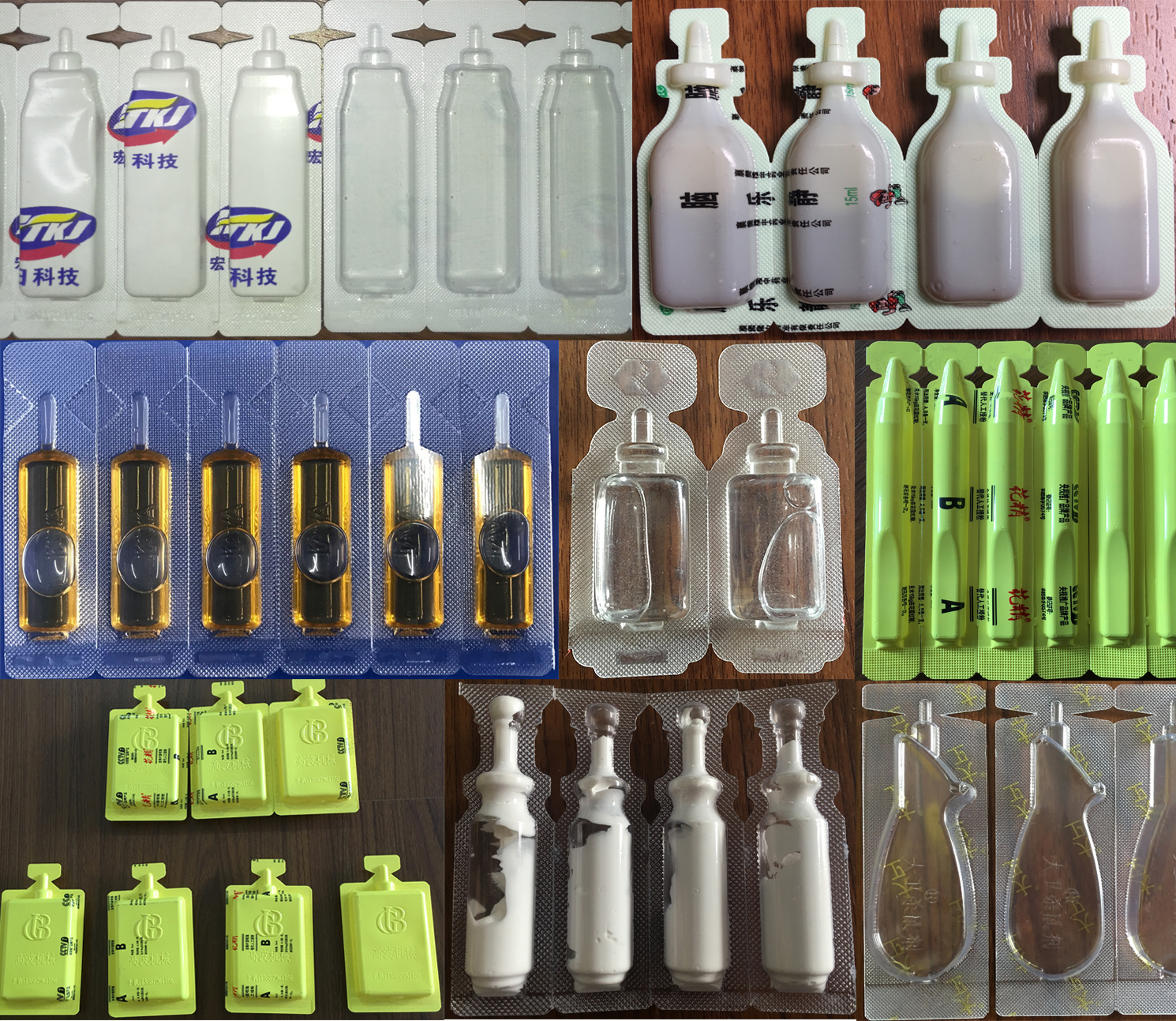 Plastik ampul doldurma sızdırmazlık makinesi &ouml;rneği