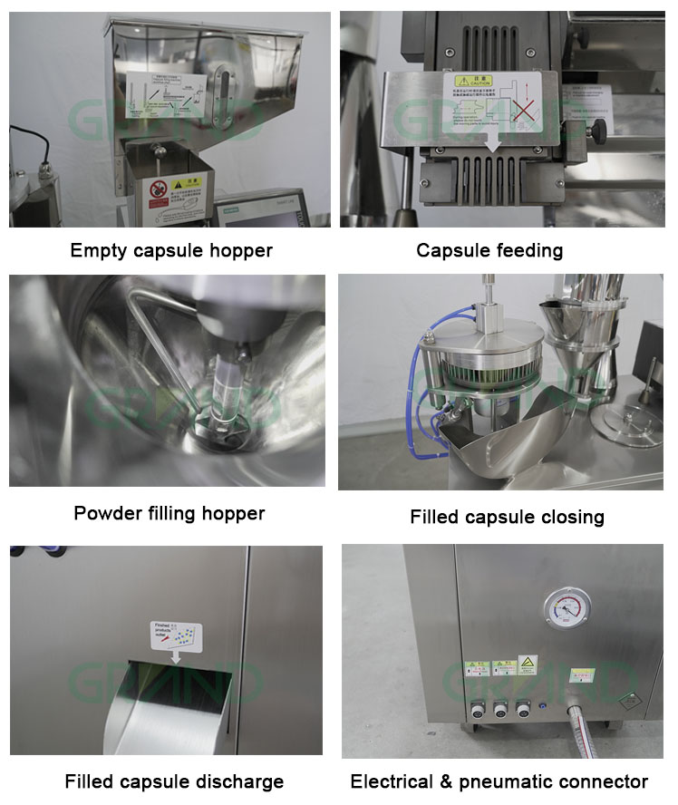 Yarı Otomatik Kaps&uuml;l Doldurma Makinesi Ana &Ccedil;alışma İstasyonu02