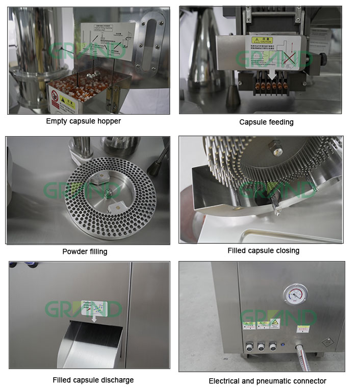 Yarı Otomatik Kaps&uuml;l Doldurma Makinesi Ana &Ccedil;alışma İstasyonu01