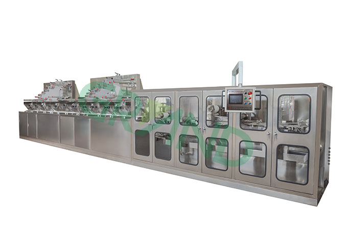 ıslak mendil katlama ve ambalaj makinesi