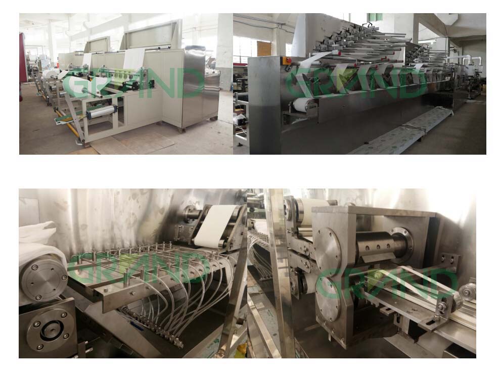 ıslak mendil katlama ve ambalaj makinesi detayları